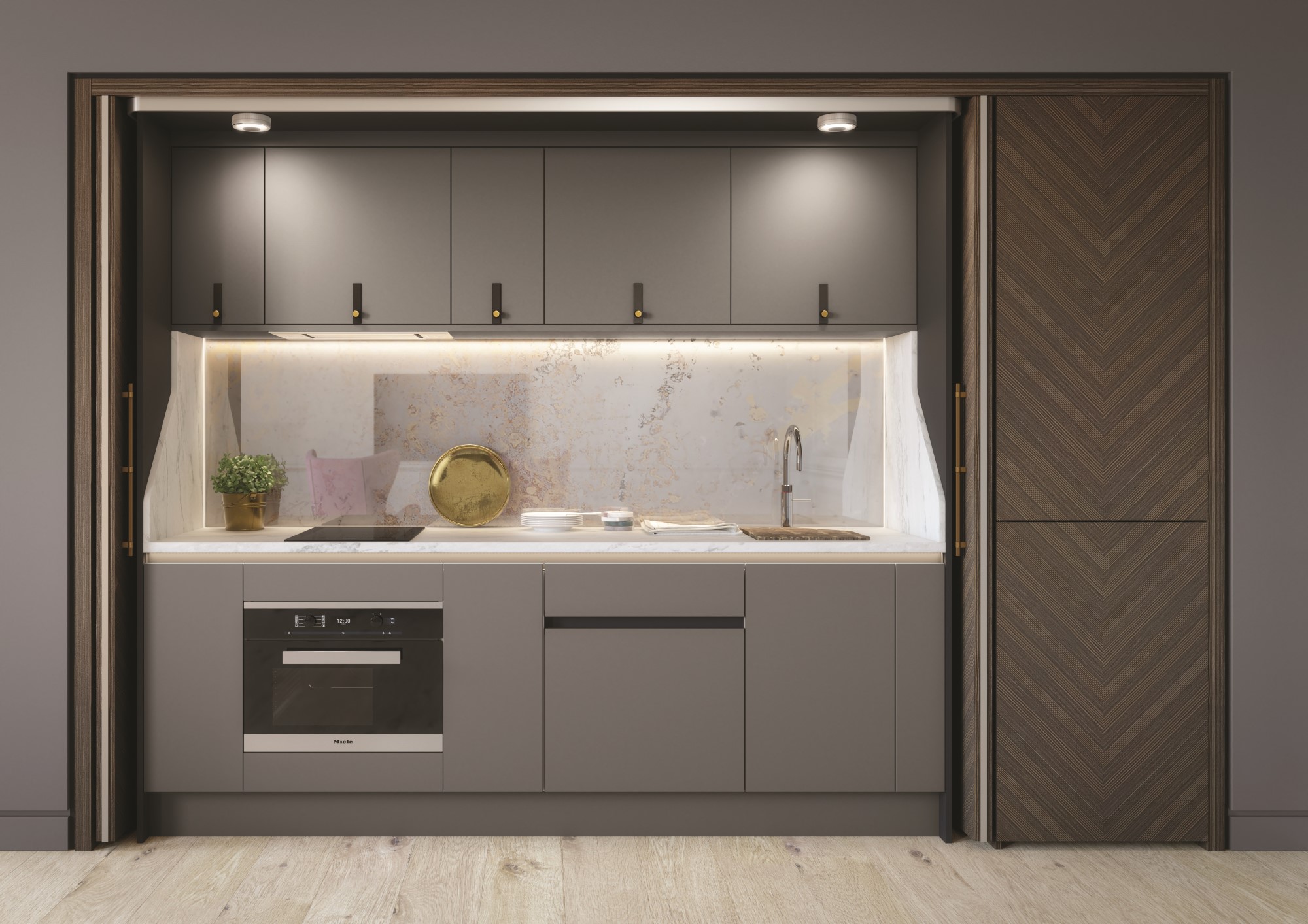 کابنیت آشپزخانه مخفی کلاسیک